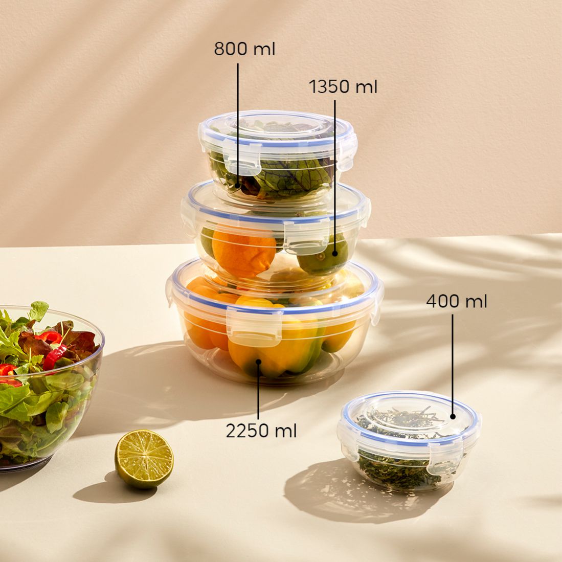 400 ml Contalı Yuvarlak