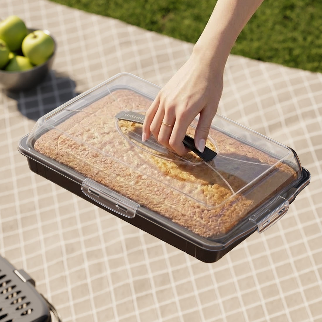 Pasta Taşıma Kabı Dikdörtgen