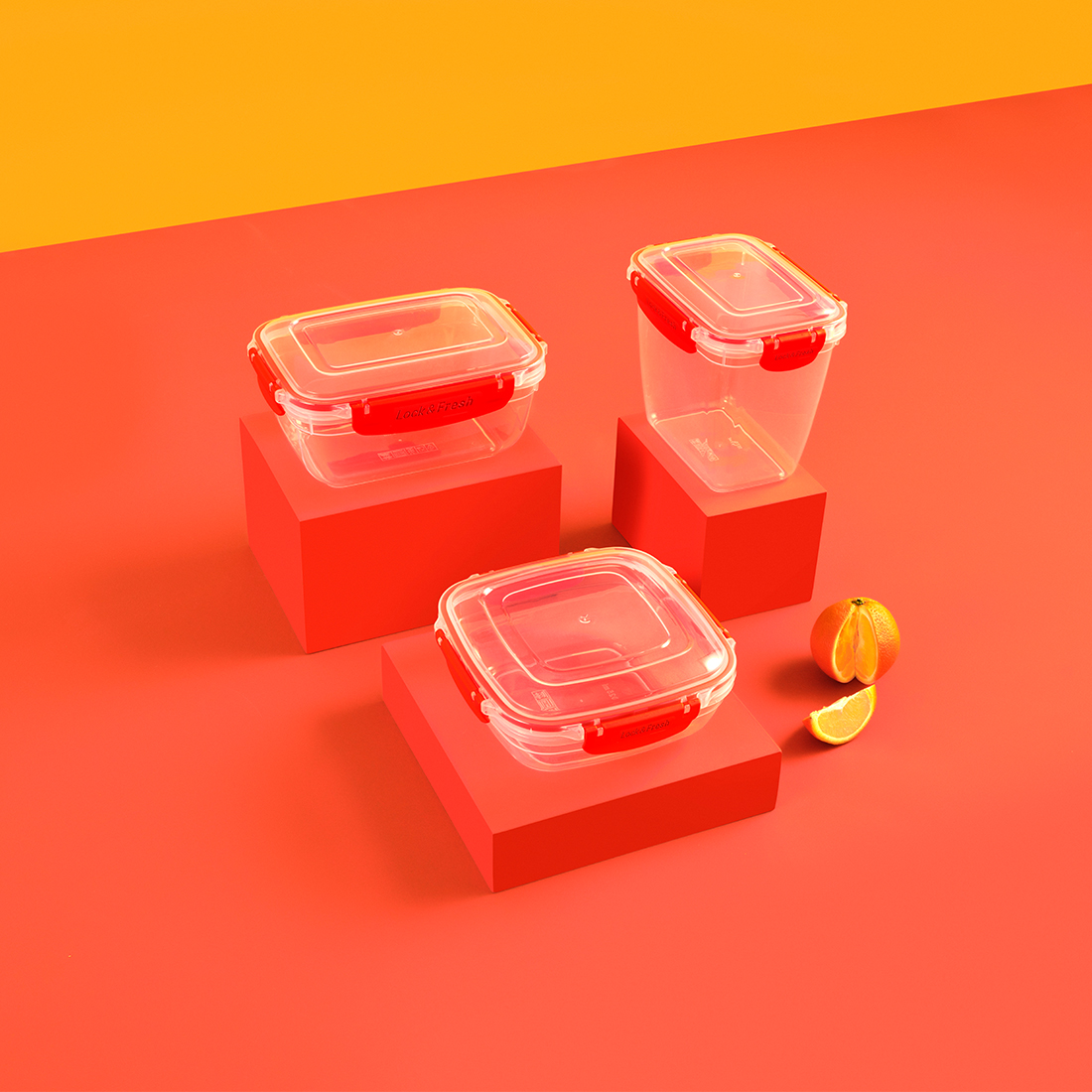 4 Parça Master Dikdörtgen Set (800-1400-2300-4000 ml)