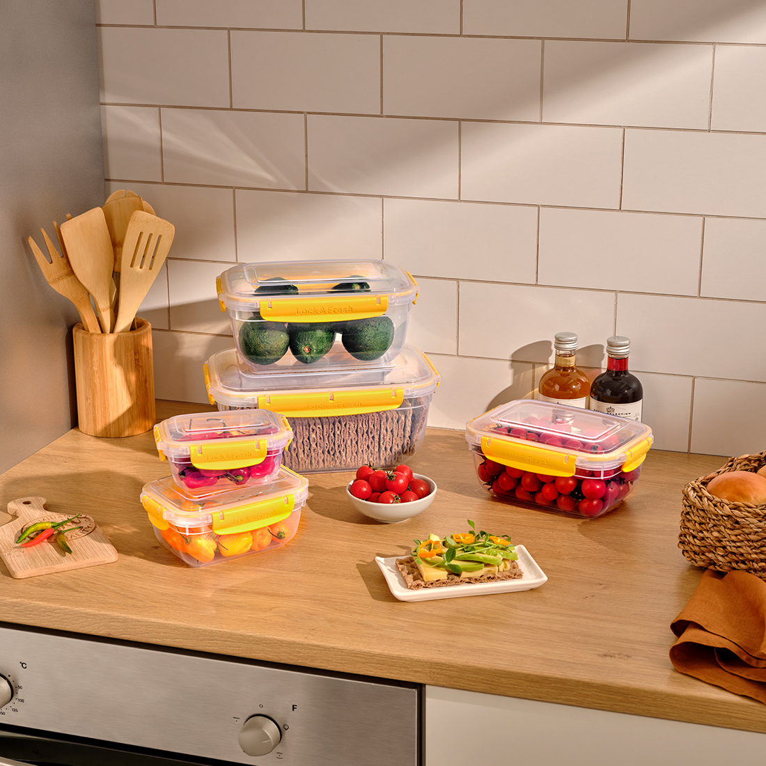 Мастер Прямоугольный Контейнер 5 шт. (400-800-1400-2300-4000 мл)