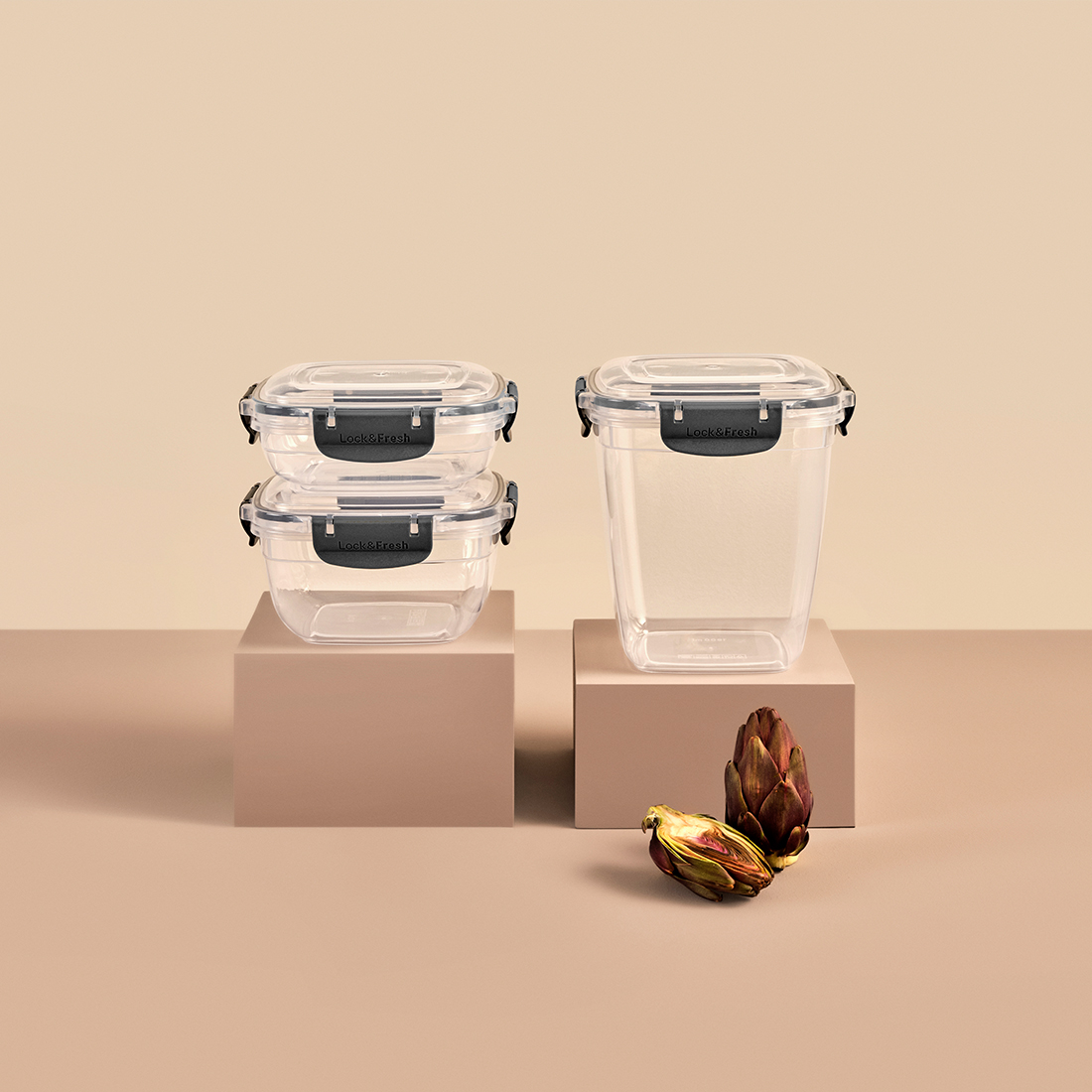 3 Pcs Master Rectangular Set (550-1000-1800 ml)