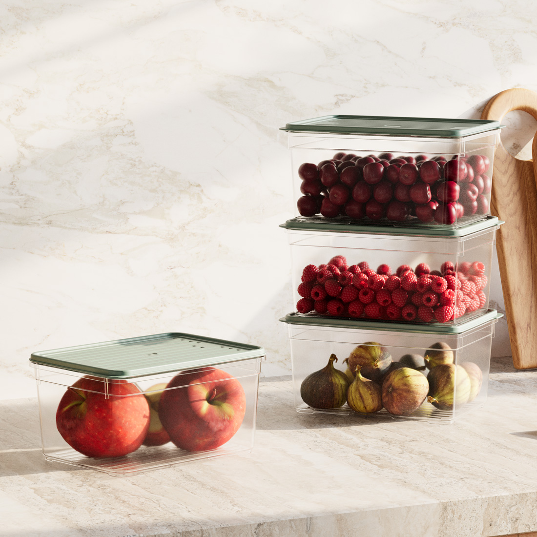 4 Parça Smart Saklama Kabı Set (4 x 2100 ml)