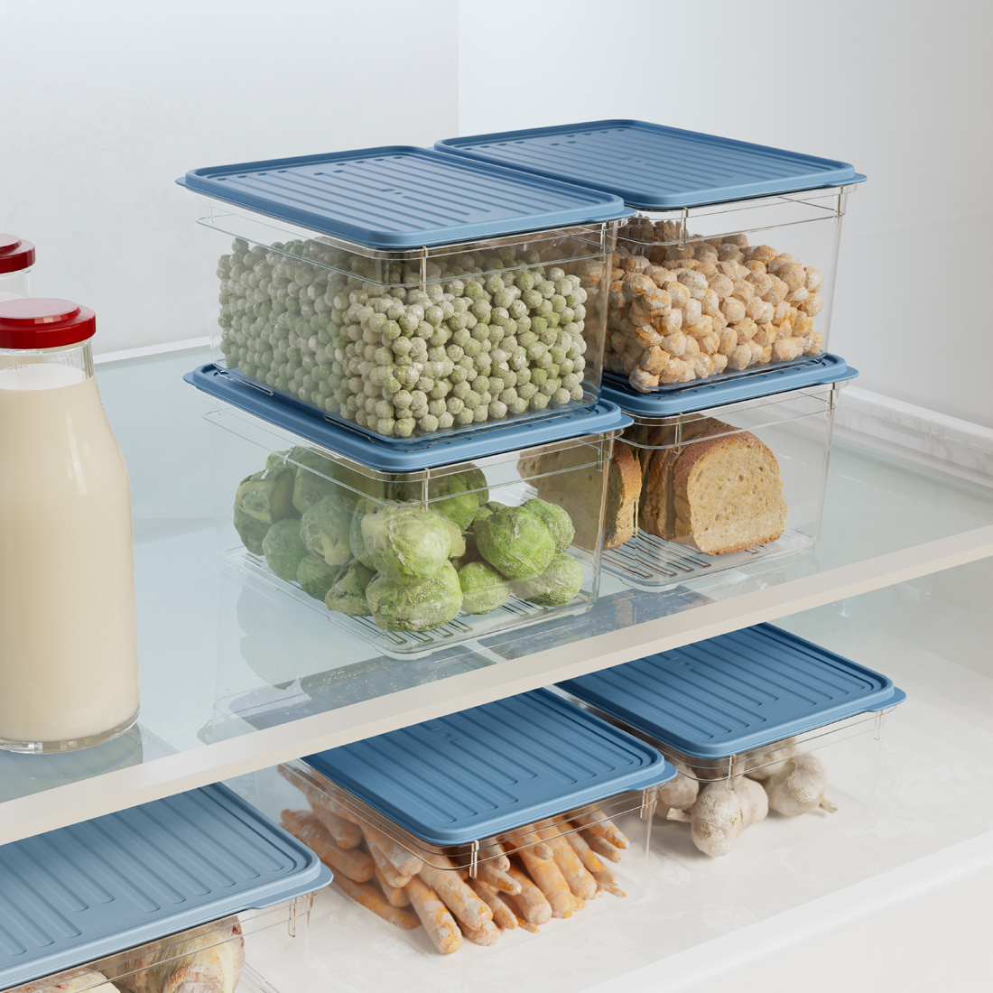 4 Parça Smart Saklama Kabı Set (4 x 2100 ml)