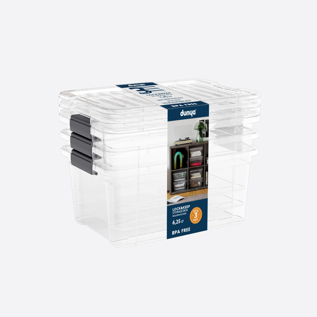 Lock&Keep Box 6,25 L X 3 Set