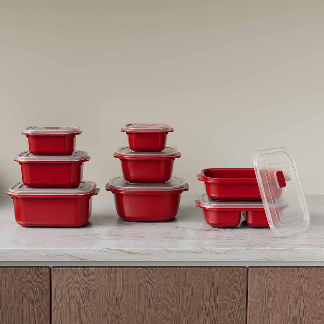 3 Parça Heat'n Go Dikdörtgen Set ( 3 x 1300 ml )
