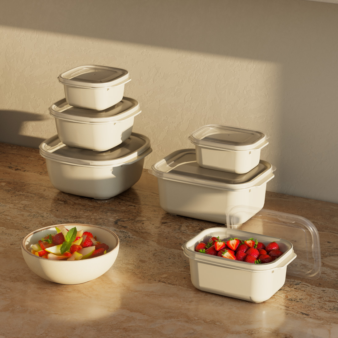 2200 ml Easy Keep Kare Saklama Kabı