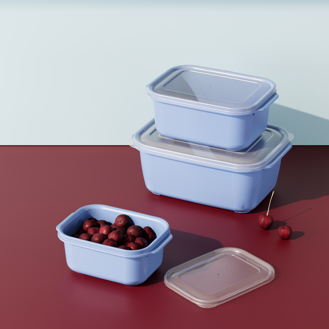 3 Pcs Easy Keep Rectangular Set ( 1000 x 2000 x 3500 ml)