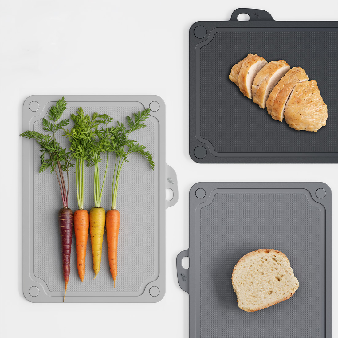 3-Piece Cutting Board Set (with Stand)