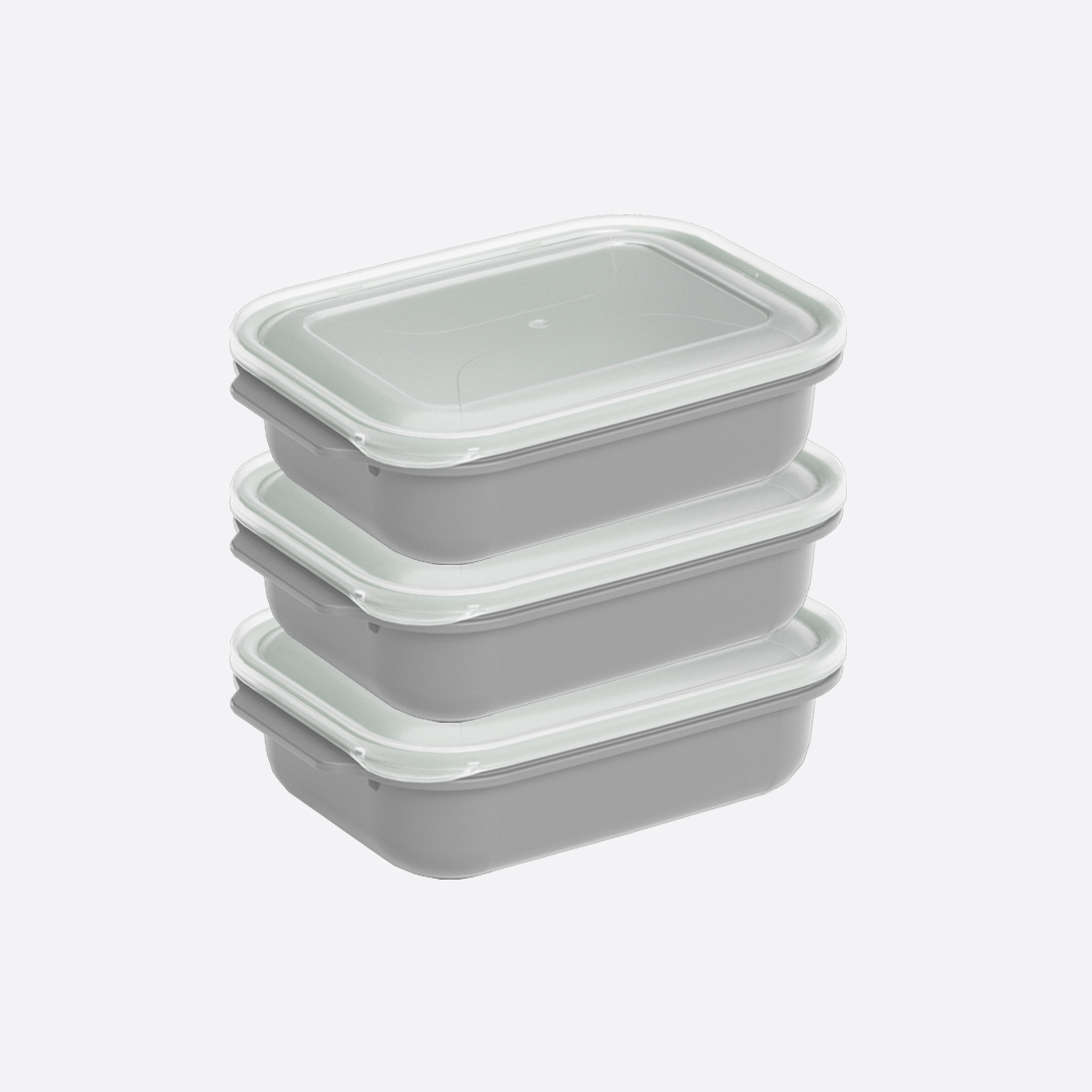 3 Pcs Easy Keep Rectangular Set (3 x 2500 ml)