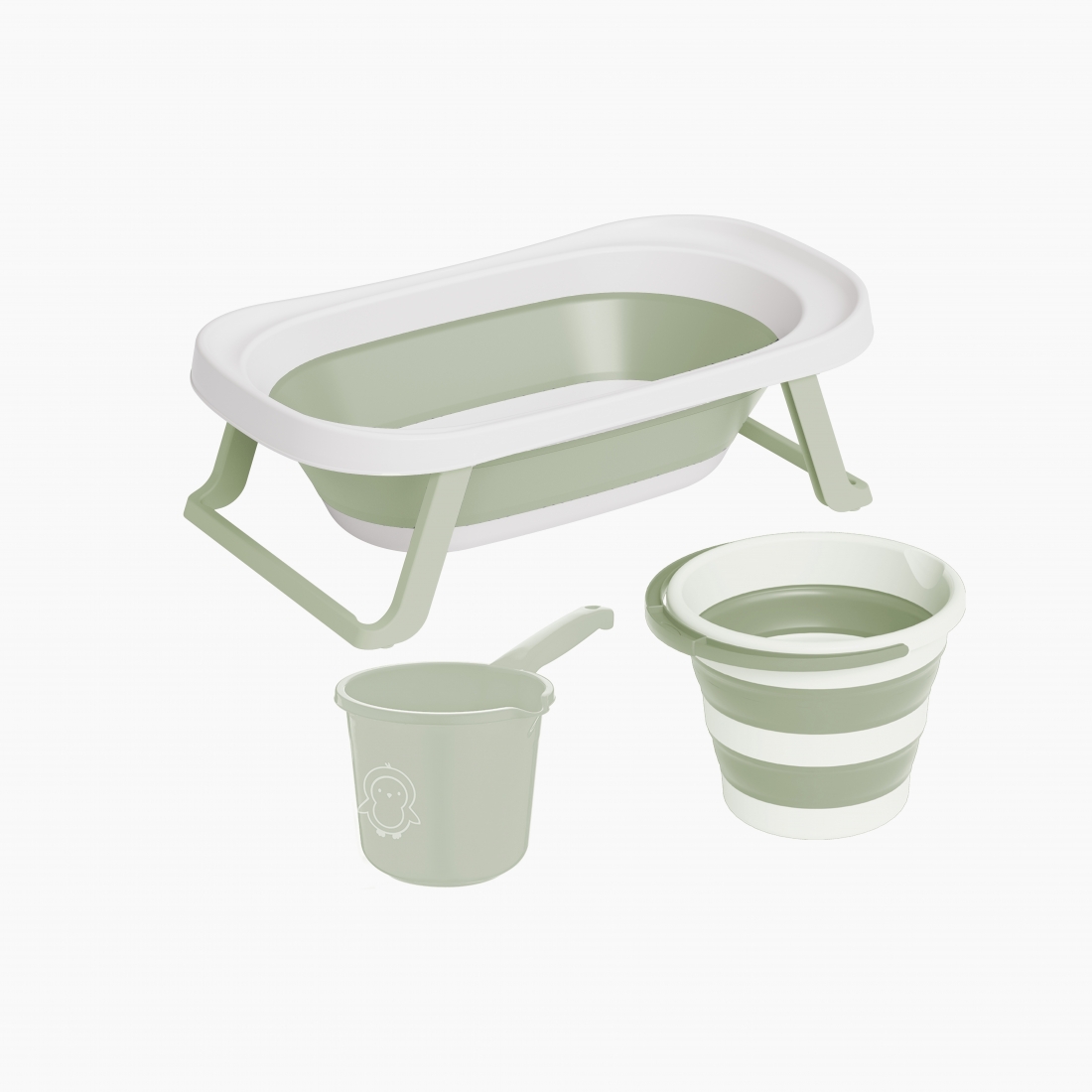 3 pcs Foldable Baby Set